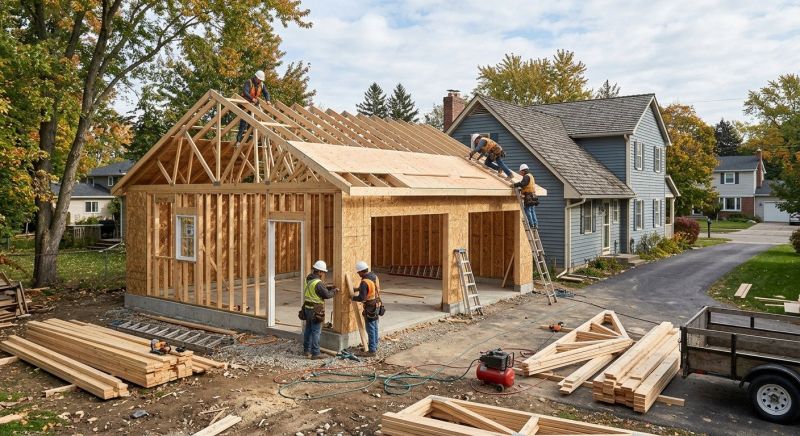 Wood Garage Installation in Katy, TX